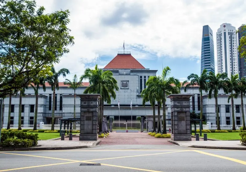 Modern civic government building